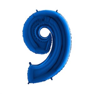 Cijfer 9 Blauw