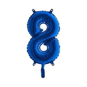 Cijfer 8 Ballon Blauw