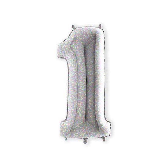 Cijfer 1 Holografisch