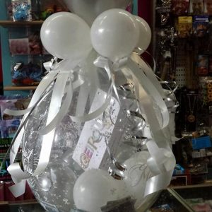 Cadeau ballon zilver