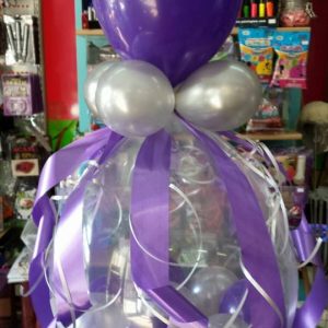 Cadeau ballon paars