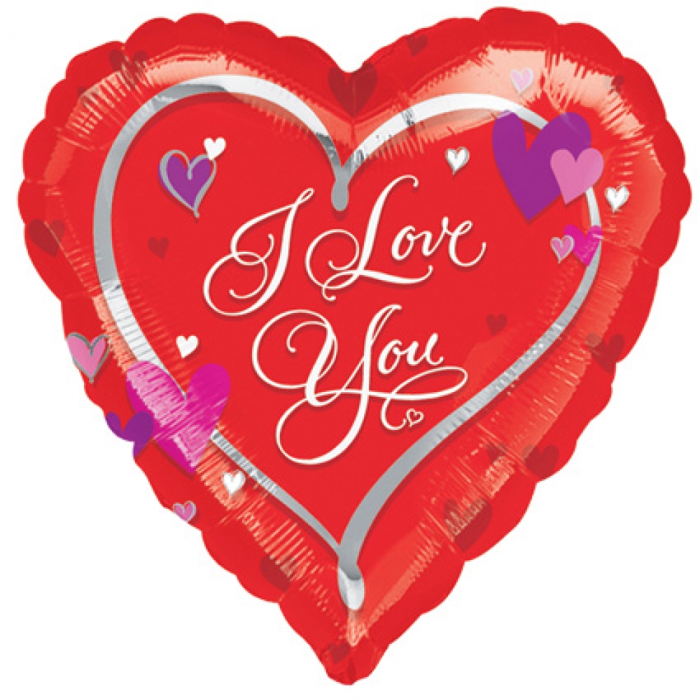 Folieballon I love you