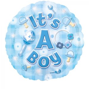 Folieballon, het is een jongen