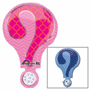 Folieballon gender reveal vraagteken