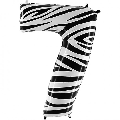 Cijfer 7 zebra