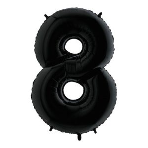 Cijfer 8 zwart