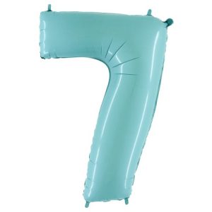 Cijfer 7 licht blauw
