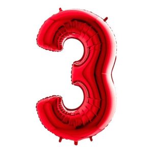 Cijfer 3 Rood