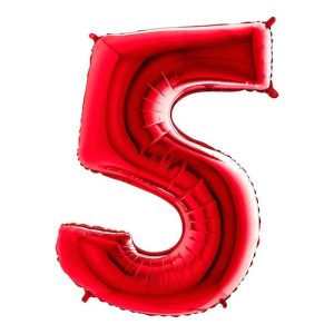 Cijfer 5 Rood