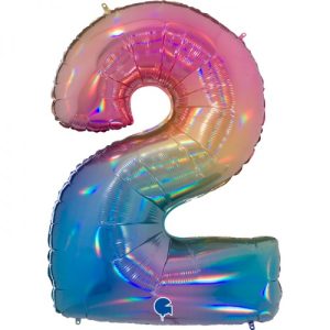 Cijfer 2 rainbow