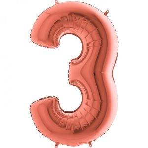 Cijfer 3 Rose gold
