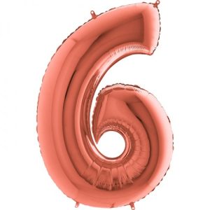 Cijfer 6 Rose gold