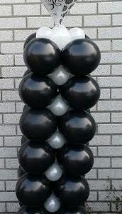 Pilaar zwart zilver diamant