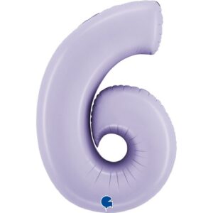 Cijfer 6 Satin Lilac