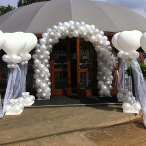 Ballonboog zilver pearlwit