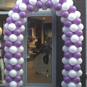 Ballonboog Wit paars