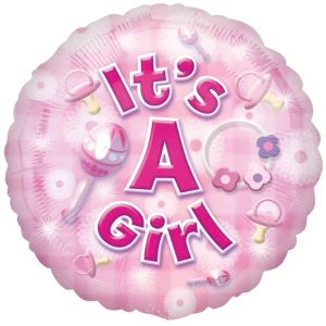 Folieballon, het is een meisje