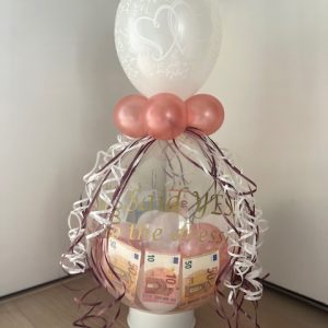 Cadeauballon liefde rose