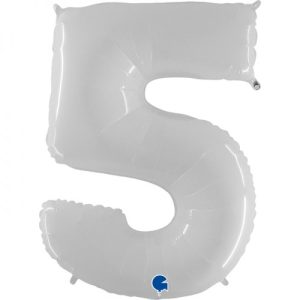 Cijfer 5 wit